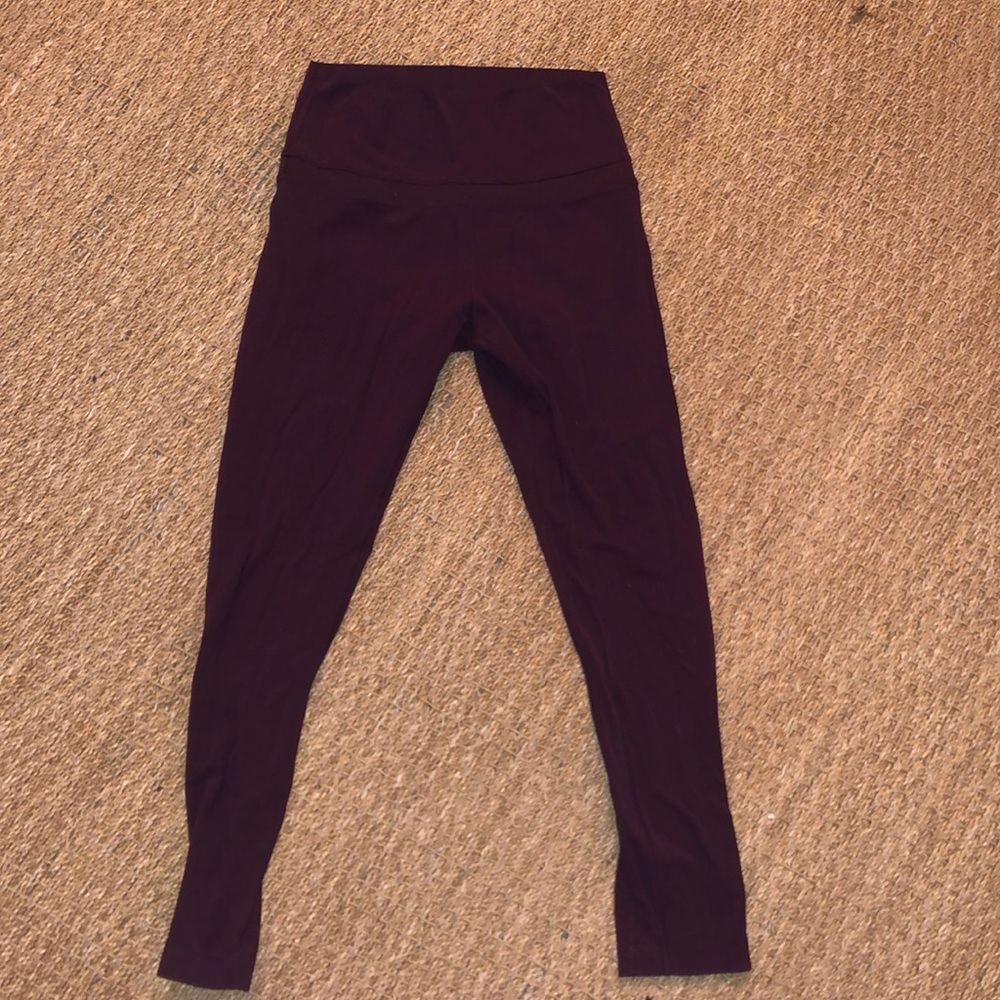 Maroon Lululemon leggings